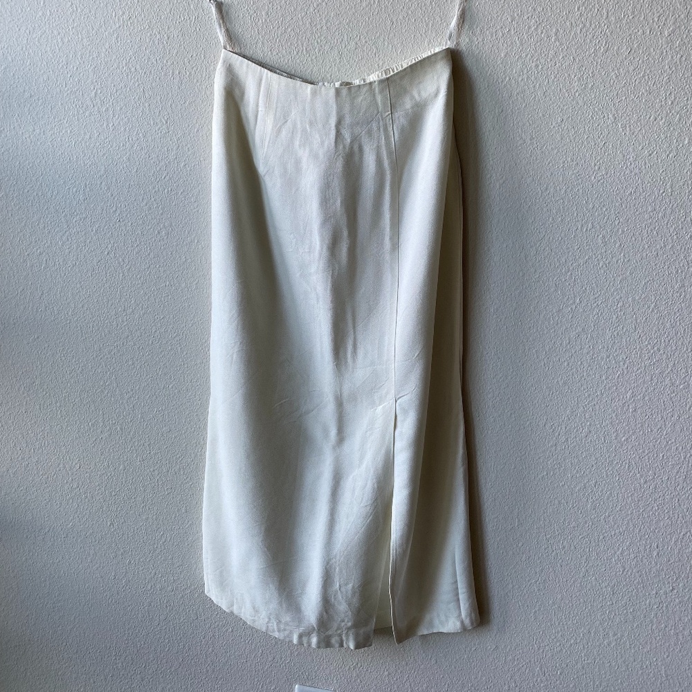 White Linen Maxi Skirt